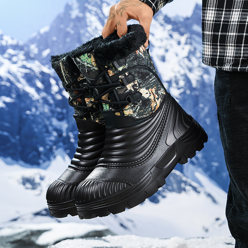 Plus-Size Fleece-Lined Snow Boots