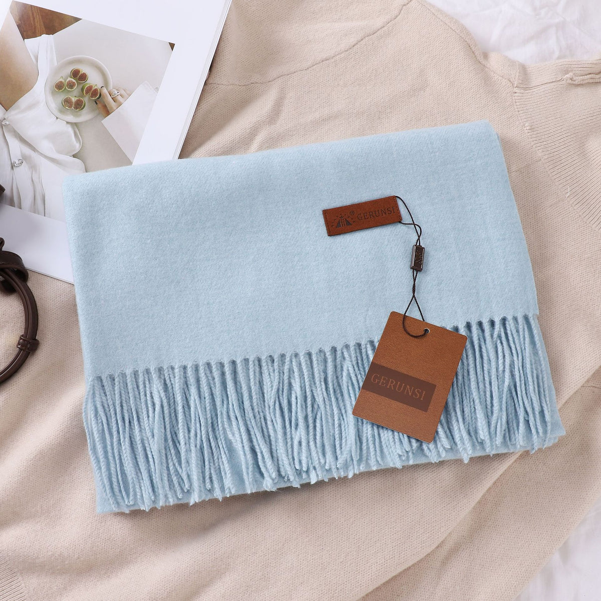 Solid Color Faux Cashmere Women's Scarf