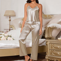 Casual Suspenders Pajama Set