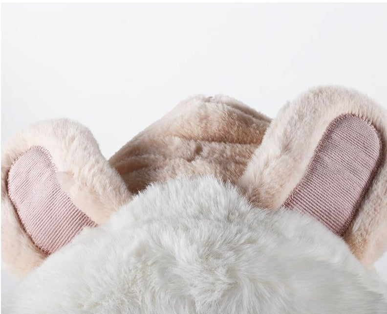 High-value Cute Hats Scarves Gloves All-in-one To Keep Warm