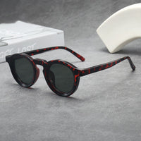 Vintage Round Frame Sunglasses For Women
