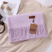 Solid Color Faux Cashmere Women's Scarf