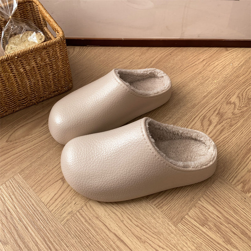 Non-Slip Thick-Soled Cotton Slippers