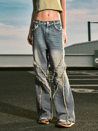 Retro Fit Jeans - High-Waist Denim