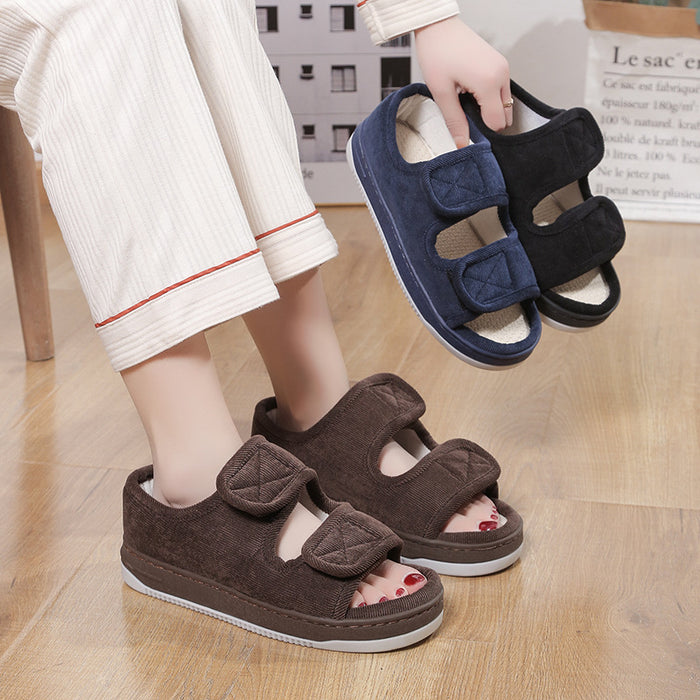 Home Linen Breathable Large Size Cloth Sandals