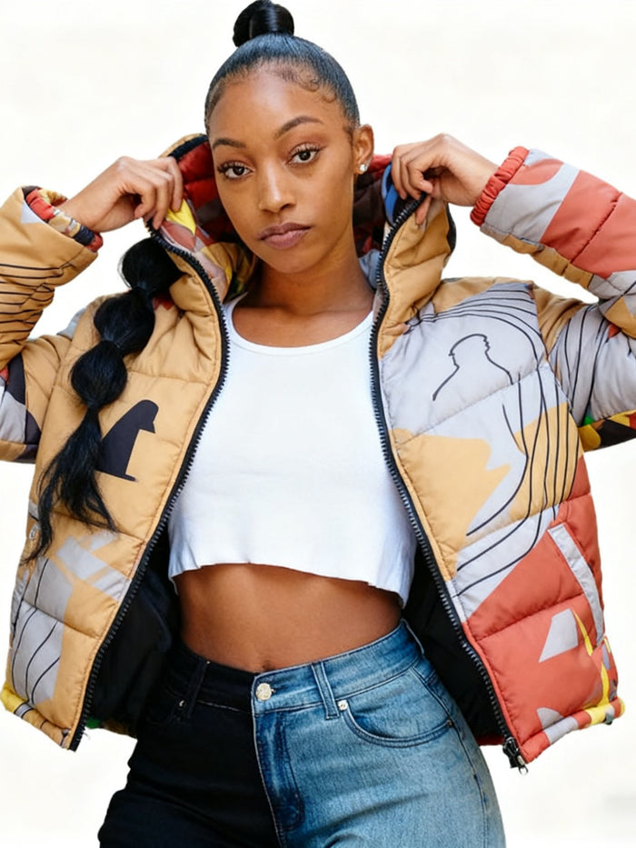 Cute Short Warm Coats - Colorful Parkas