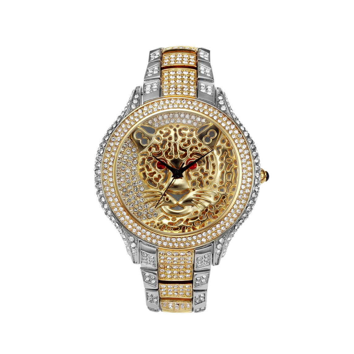 Personalized Leopard Diamond Quartz Women's Watch