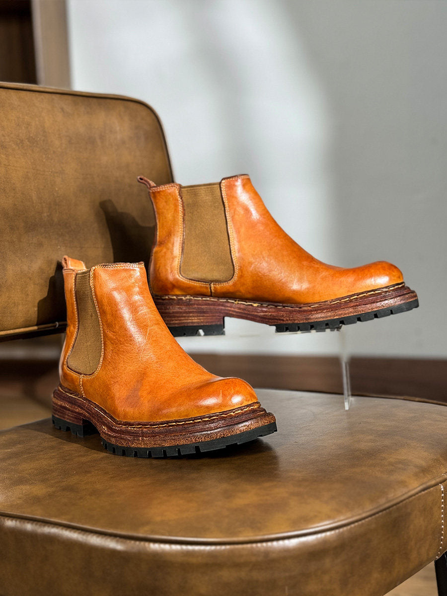 Vintage Leather Business Boots