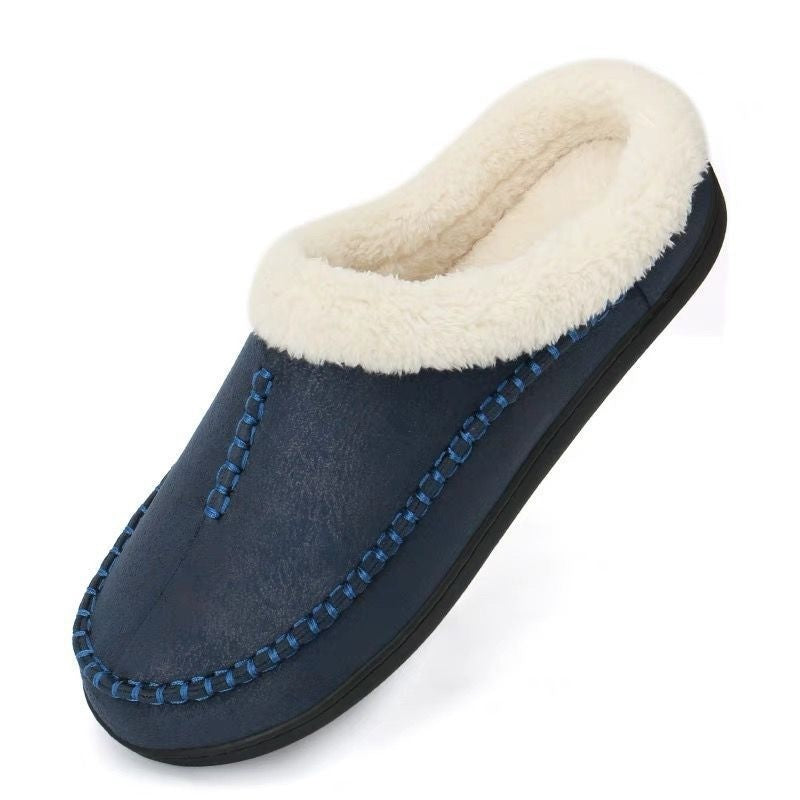 Fur-Lined Home Slippers