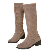 Chunky-Heel Over-the-Knee Boots
