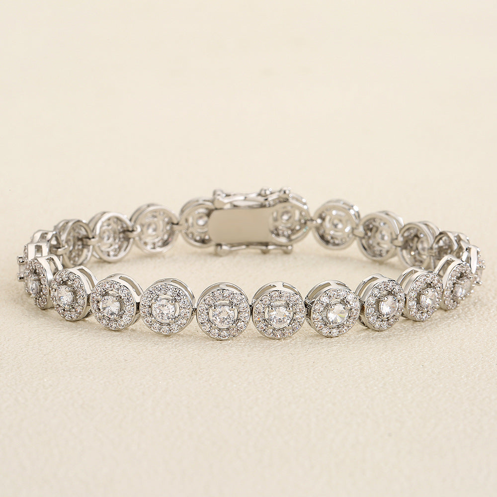 Light Luxury Full Inlaid AAA Zircon Bracelet