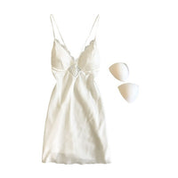 Sexy Lingerie Satin Pajamas Lace Night