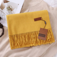 Solid Color Faux Cashmere Women's Scarf