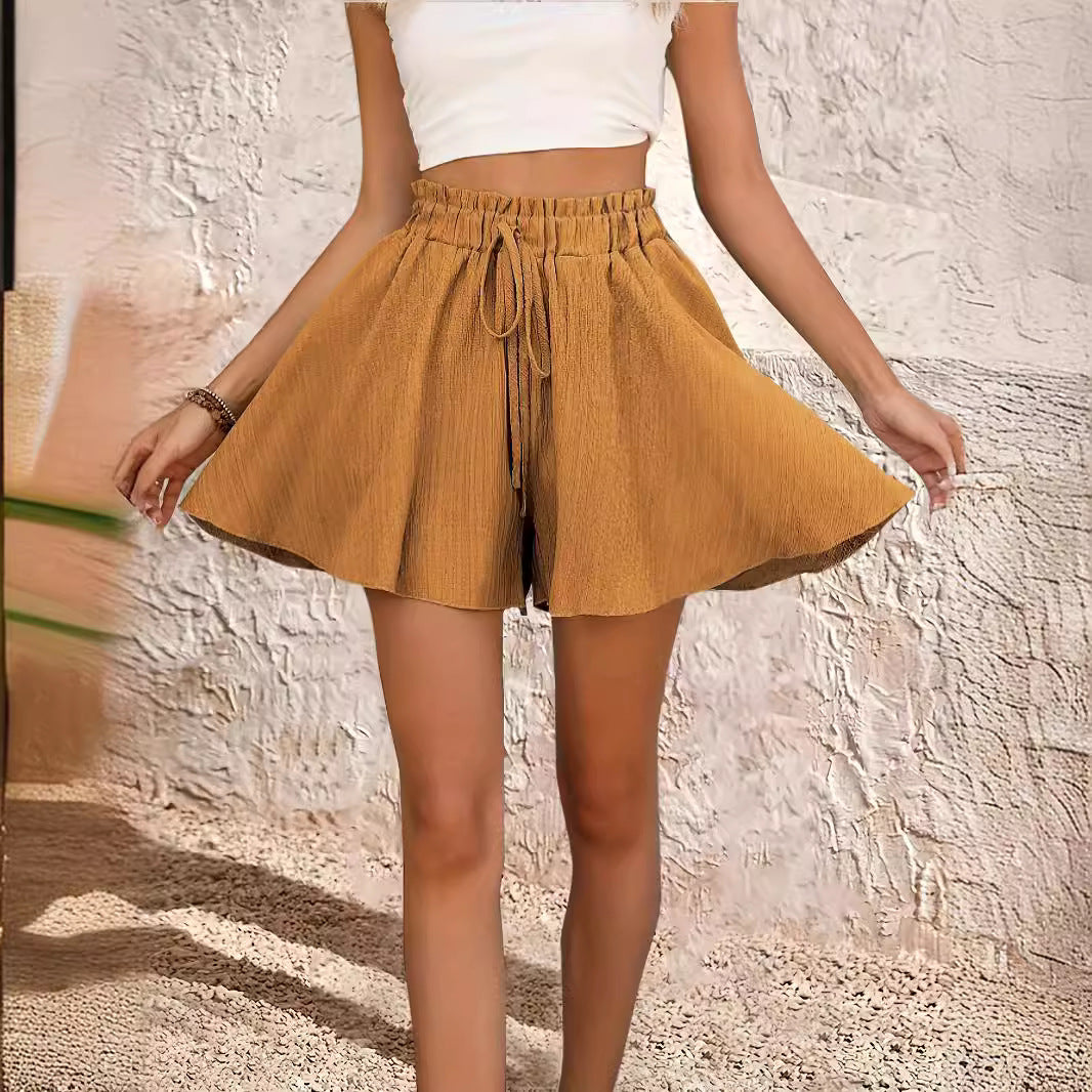 Summer Solid Color Shorts Pantskirt