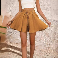 Summer Solid Color Shorts Pantskirt