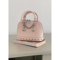 Champagne-gold Shell Bag Fashionable Shoulder And Crossbody Style