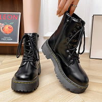 Versatile Lace-up Martin Boots