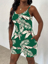 Casual All-Over Floral Print Jumpsuit