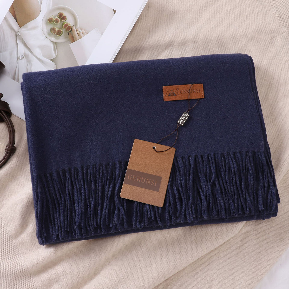 Solid Color Faux Cashmere Women's Scarf