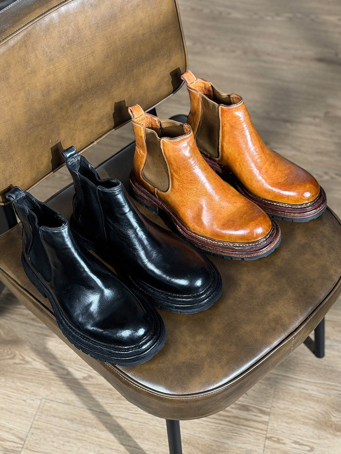 Vintage Leather Business Boots