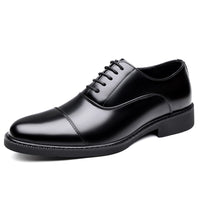 Three-eyelet Design Genuine Leather Shoes
