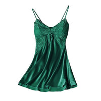 Sexy Lingerie Satin Pajamas Lace Night