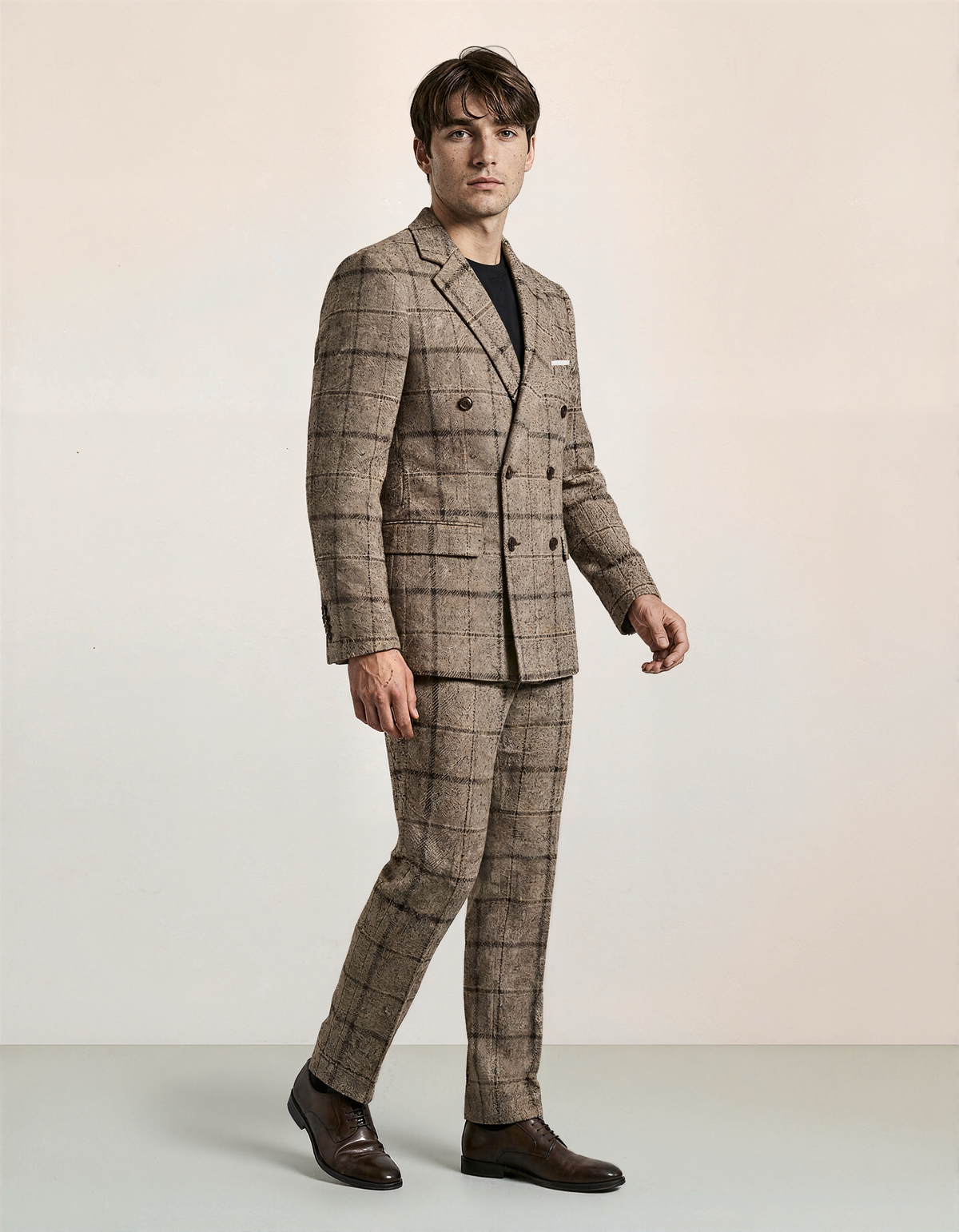 Thick Slim Fit Plaid Suits